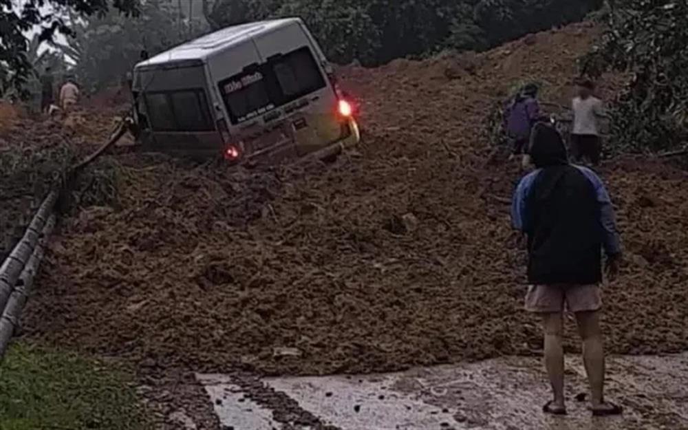 Hiện trường vụ sạt lở tại Hà Giang. 