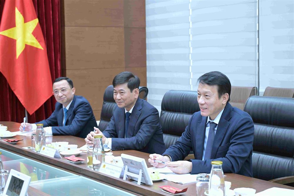 Bộ trưởng Lương Tam Quang phát biểu tại buổi tiếp.