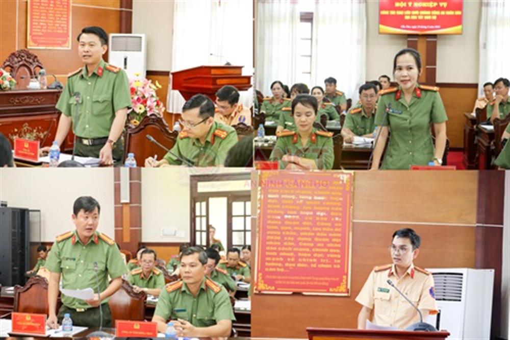 Các đại biểu phát biểu tham luận tại chương trình.