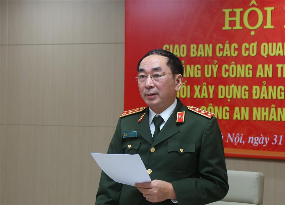 Đảng ủy CATW, lãnh đạo Bộ yêu cầu các đơn vị tập trung các nhiệm vụ phục vụ cho lộ trình của Đại hội Đảng các cấp trong CAND.
