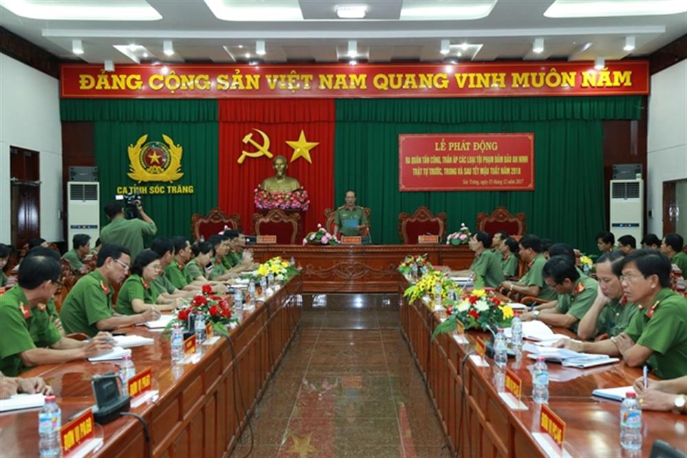 Công an tỉnh Sóc Trăng triển khai đợt cao điểm.