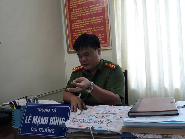 Trung tá Lê Mạnh Hùng.