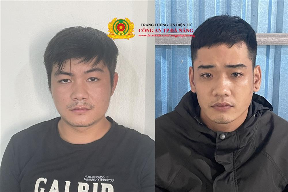 02 đối tượng Dương Phan Quốc Minh (trái) và Phùng Quang Linh