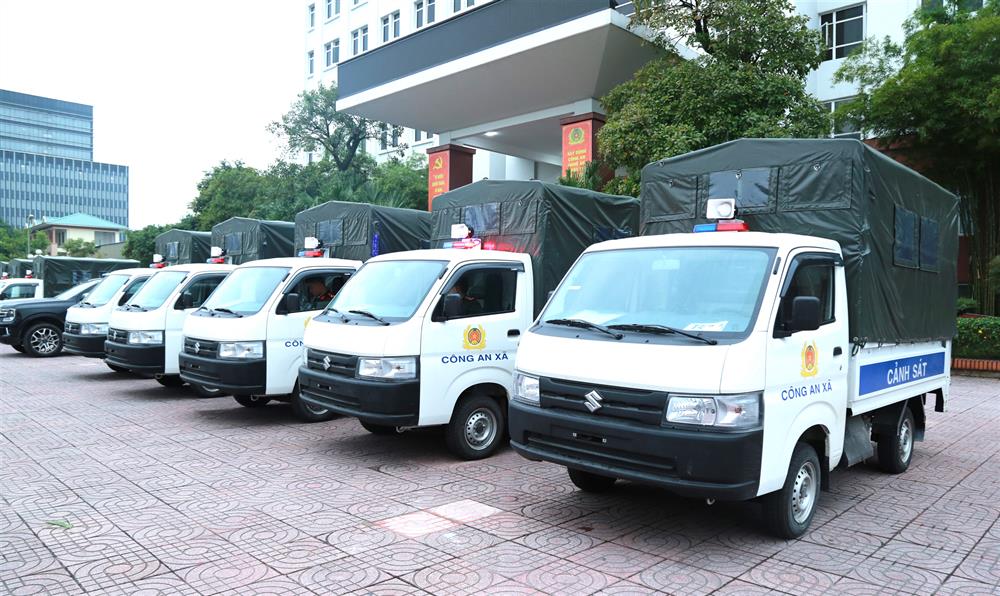 Số phương tiện được trang cấp cho Công an các xã, phường, thị trấn.