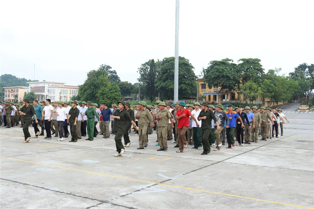 Các lực lượng tham gia luyện tập, sẵn sàng cho Lễ ra mắt vào ngày 01/7.