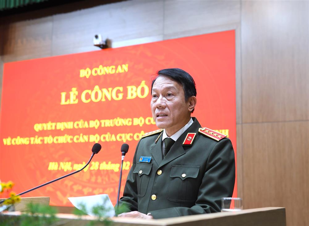 Bộ trưởng Lương Tam Quang phát biểu tại buổi Lễ.