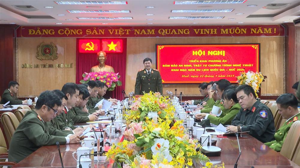 Hội nghị triển khai phương án đảm bảo an ninh trật tự Lễ khai mạc Năm Du lịch quốc gia 2025