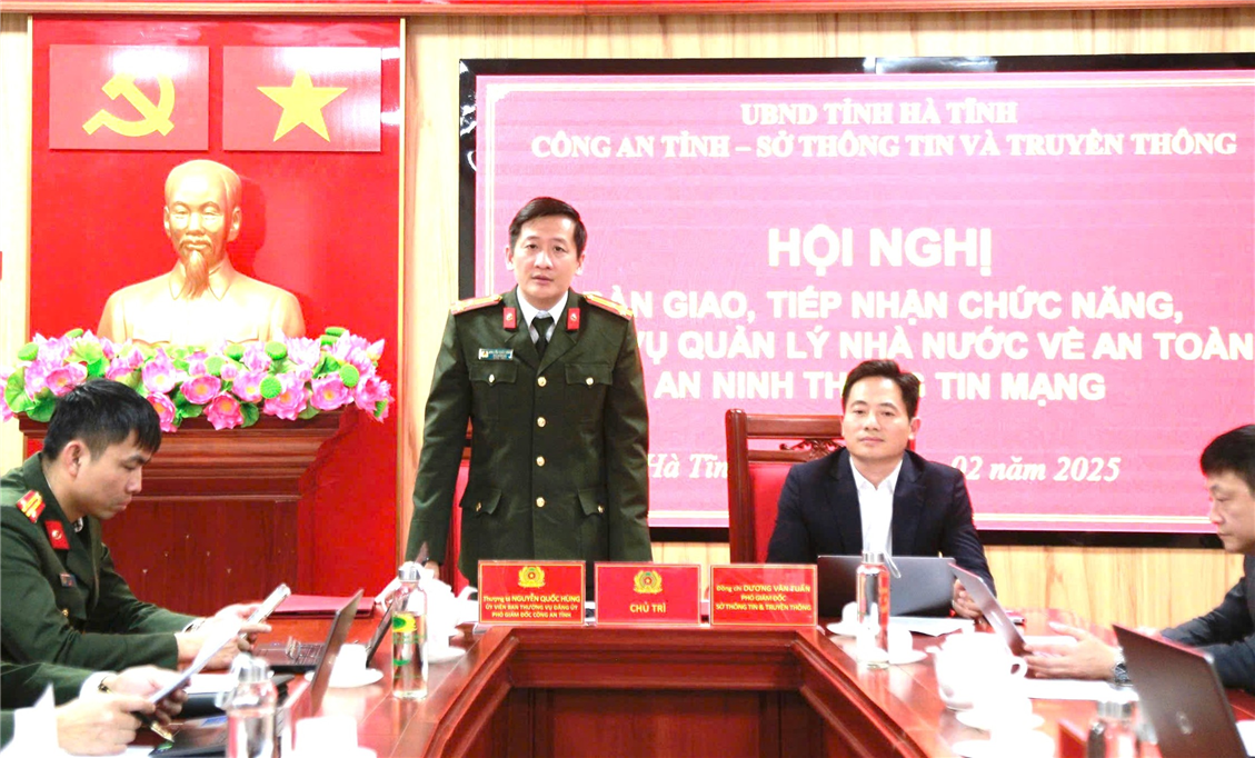 bàn giao, tiếp nhận quản lý nhà nước về an toàn, an ninh thông tin mạng