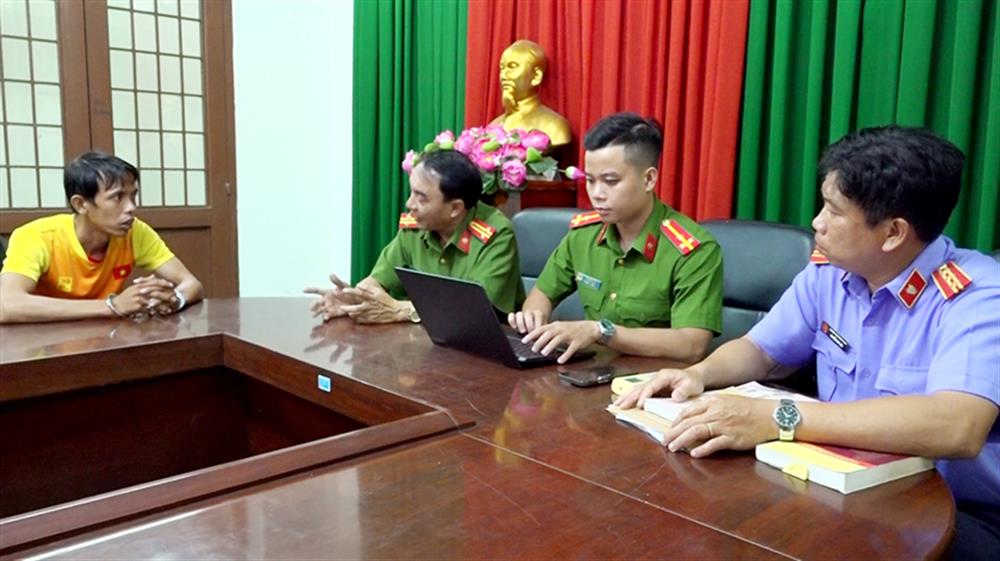 Lê Văn Trường khai nhận tại Cơ quan Công an.