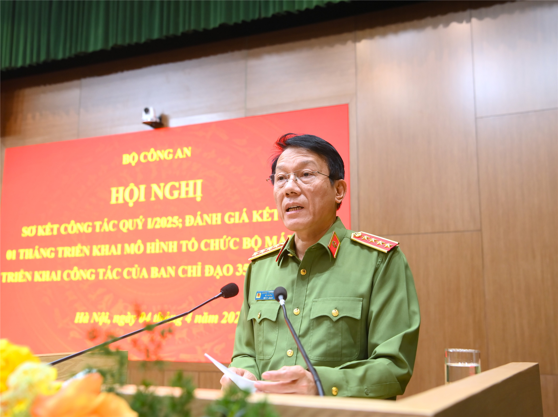 Bộ trưởng Lương Tam Quang phát biểu kết luận Hội nghị.