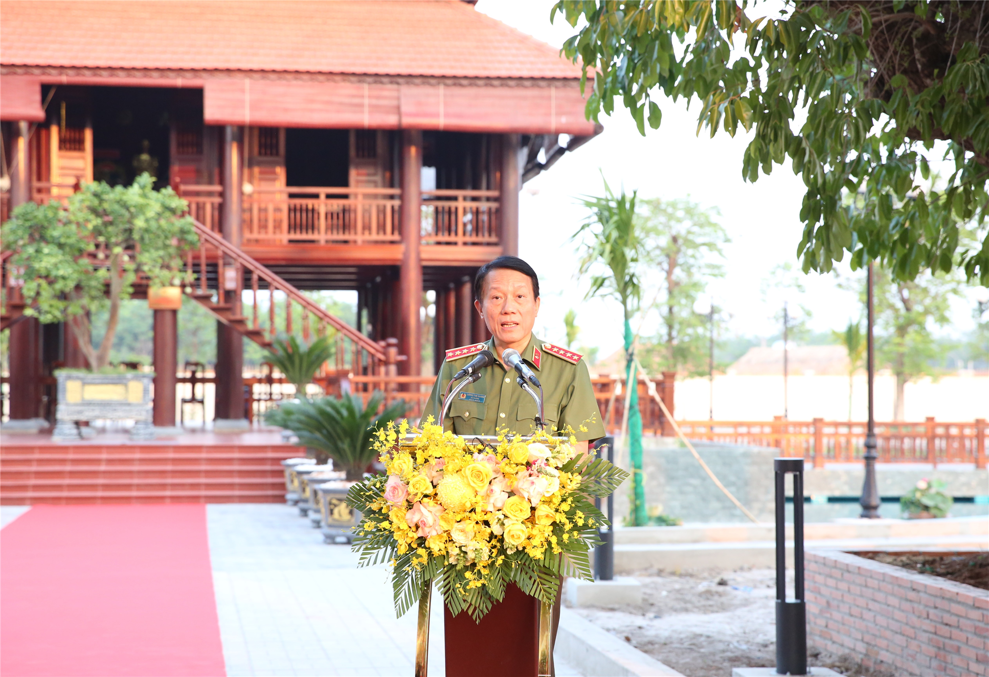 Bộ trưởng Lương Tam Quang phát biểu tại buổi Lễ.