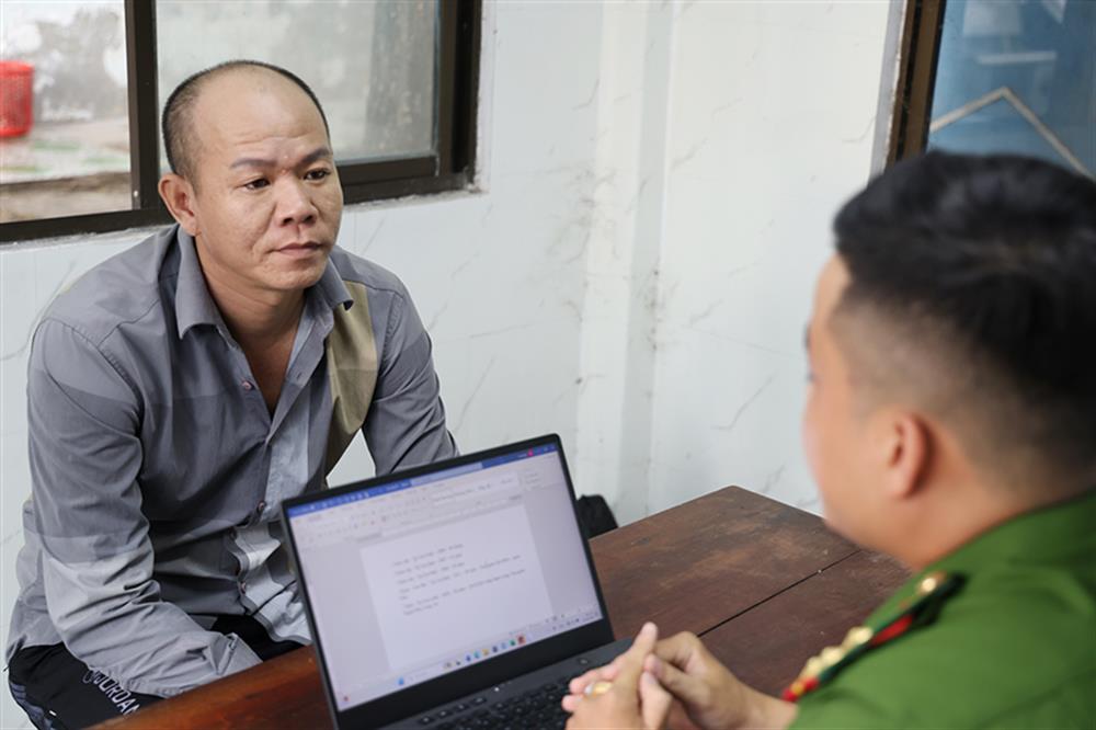 Đối tượng Phạm Thanh Hải Em tại cơ quan Công an.