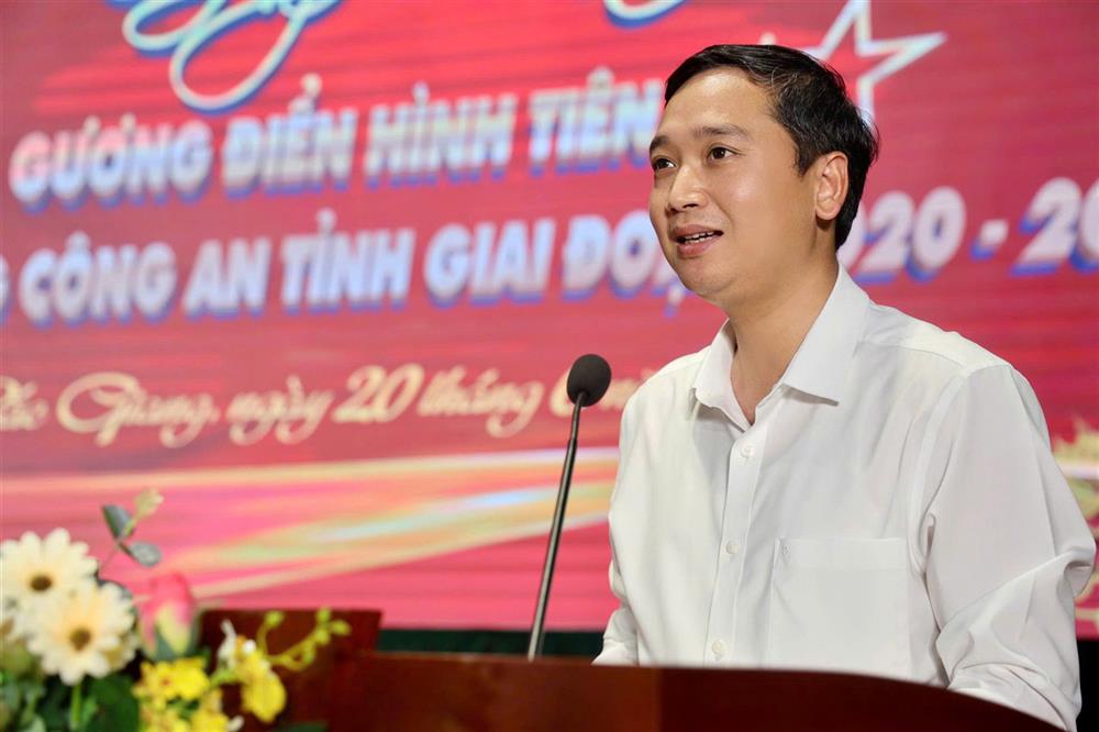 Đồng chí Nguyễn Việt Oanh, Chủ tịch Ủy ban nhân dân tỉnh Bắc Giang phát biểu tại buổi gặp mặt.