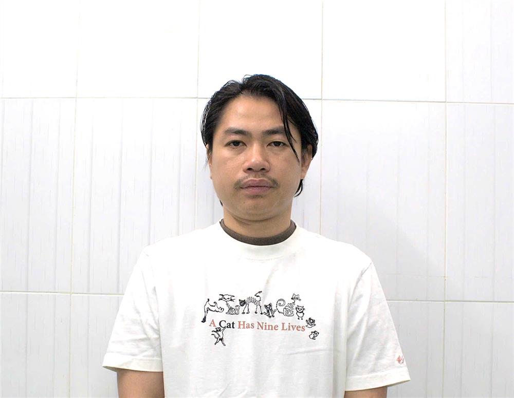 Nguyễn Bảo Hoàng tại cơ quan Công an. 