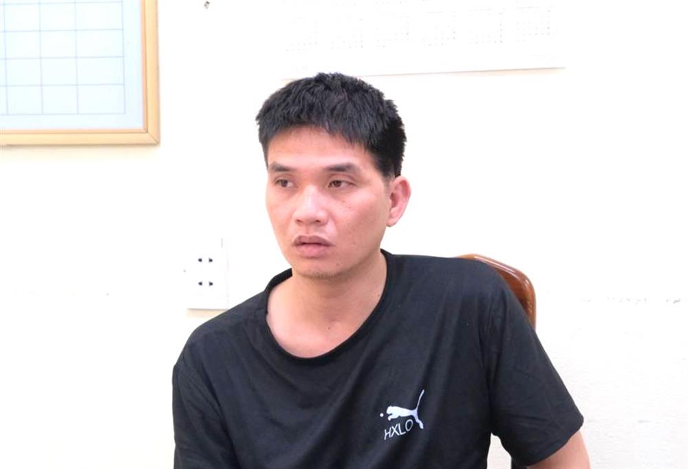 Đối tượng Hoàng Văn Duy tại cơ quan Công an.