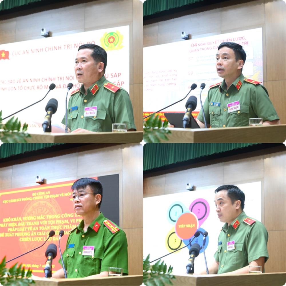 Các đại biểu phát biểu tham luận tại Hội nghị.