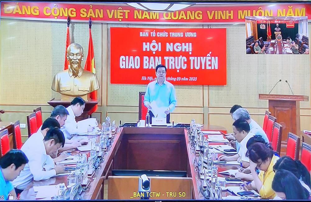 Đồng chí Mai Văn Chính phát biểu kết luận Hội nghị. (ảnh chụp màn hình)