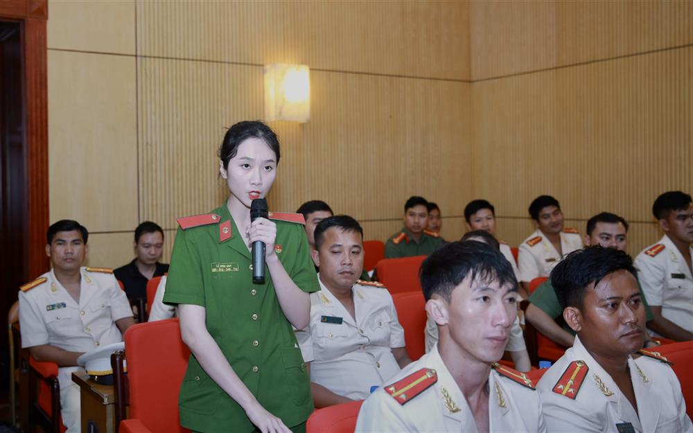 Đồng chí Lê Minh Anh, sinh viên Học viện Cảnh sát nhân dân