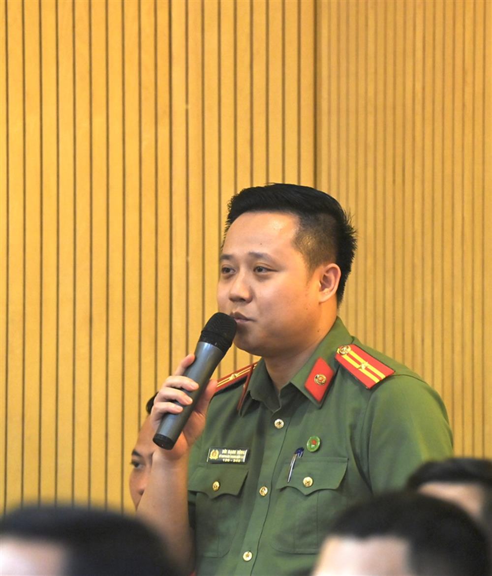 Thiếu tá Bùi Mạnh Hùng, Bí thư Đoàn Thanh niên Công an TP Hà Nội