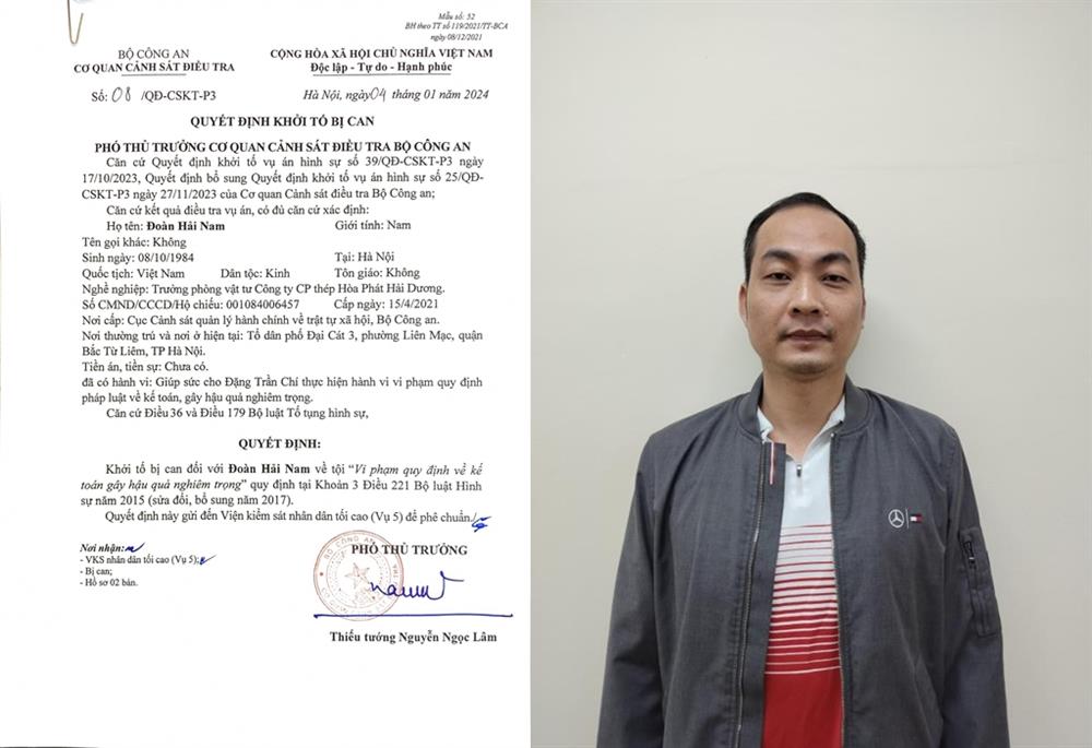 Bị can Đoàn Hải Nam