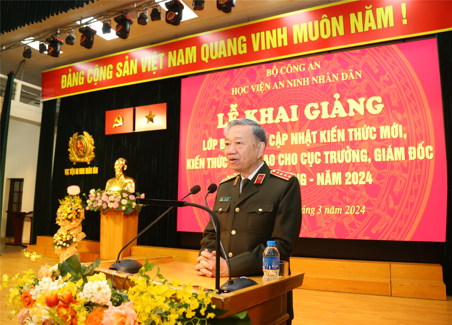 Bộ trưởng Tô Lâm phát biểu tại buổi Lễ.