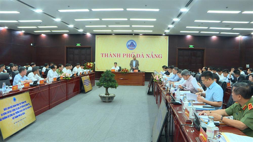 Đoàn công tác Chính phủ làm việc với lãnh đạo TP Đà Nẵng.
