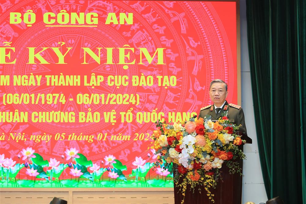 Bộ trưởng Tô Lâm phát biểu tại buổi Lễ.