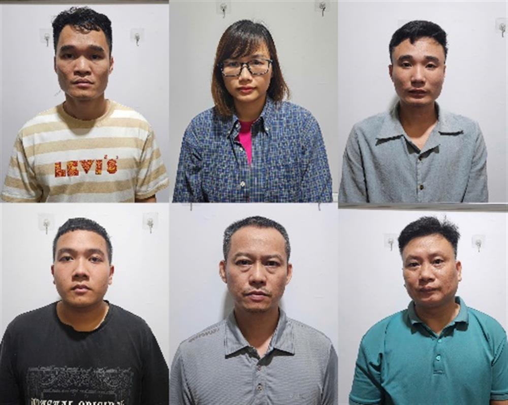 Các đối tượng bị bắt giữ.