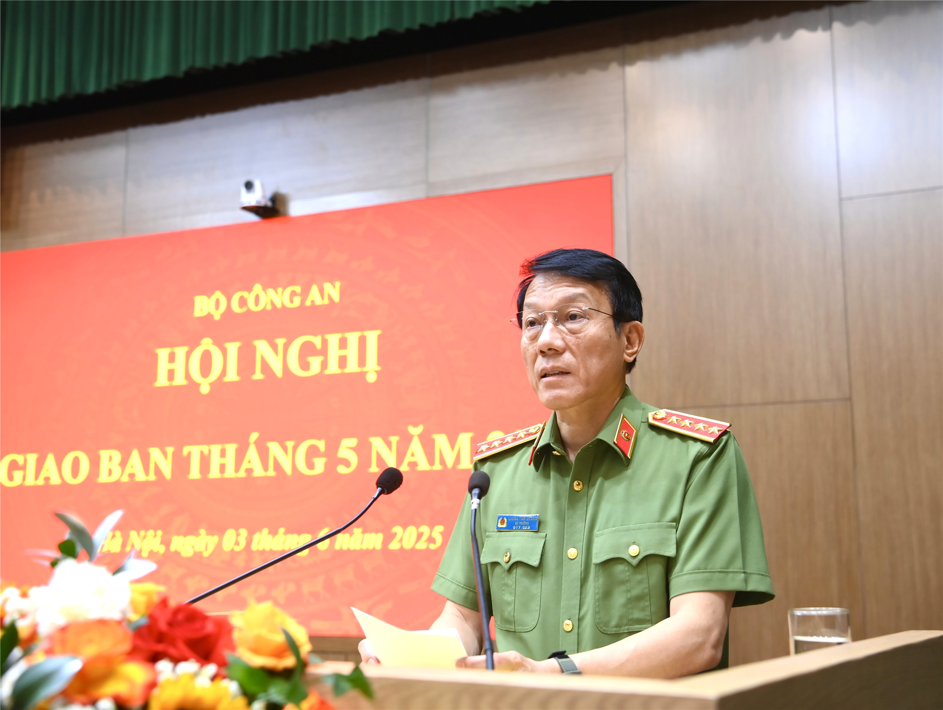 Bộ trưởng Lương Tam Quang phát biểu kết luận Hội nghị.