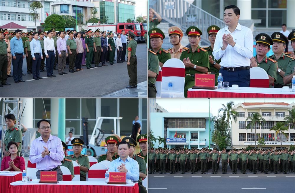 Các đại biểu và cán bộ, chiến sỹ tham dự Lễ ra quân.