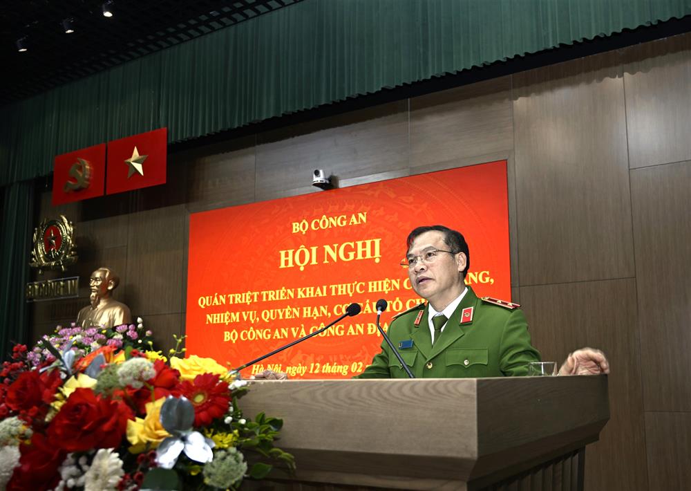 Thứ trưởng Nguyễn Văn Long quán triệt những nội dung cơ bản, cần lưu ý về lĩnh vực điều tra hình sự, đấu tranh phòng, chống tội phạm...