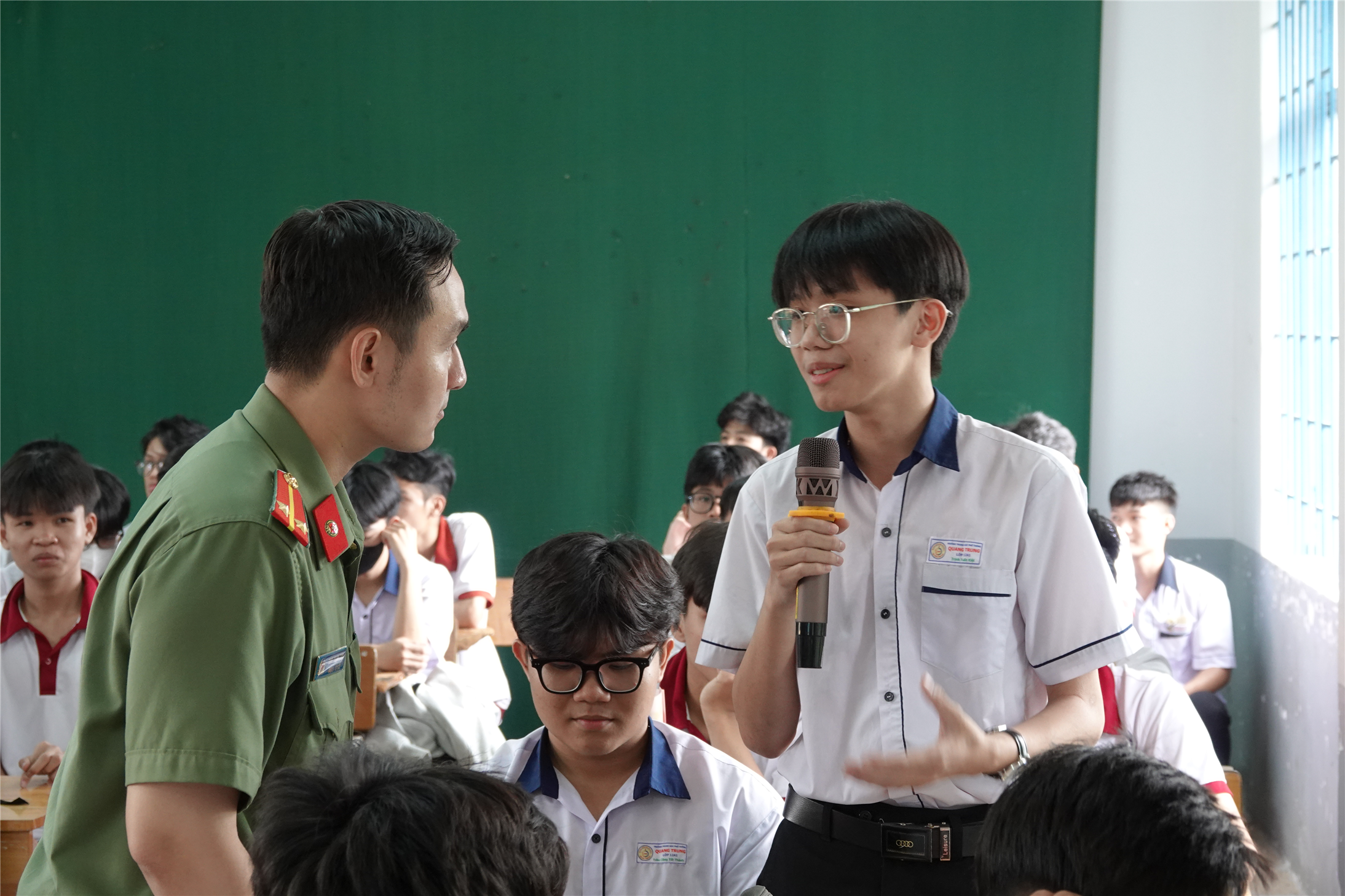 Em Trịnh Tuấn Kiệt – Học sinh Trường THPT Quang Trung.