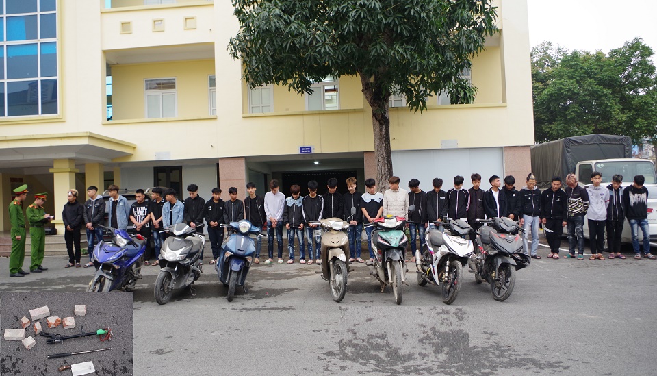 Cơ quan Công an làm việc với các trường hợp thanh, thiếu niên có hành vi "Gây rối trật tự công cộng".