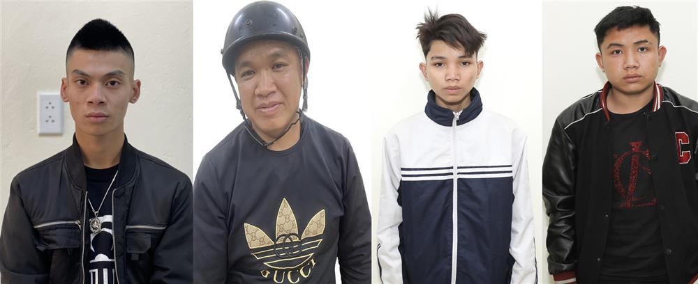 Các đối tượng Nguyễn Đình Duy, Quàng Văn Hậu, Quàng Văn Hảo và Lành Văn Toàn (Từ trái sang).