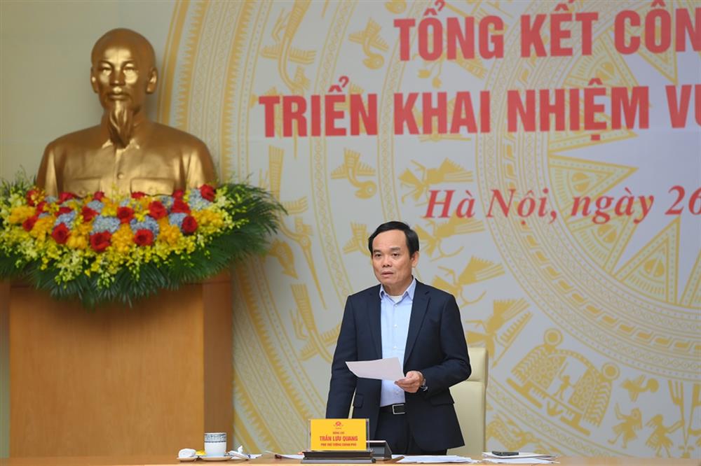 Phó Thủ tướng Chính phủ Trần Lưu Quang phát biểu kết luận Hội nghị.