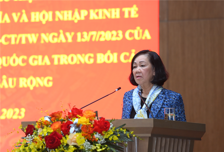 Đồng chí Trương Thị Mai phát biểu chỉ đạo tại Hội nghị.